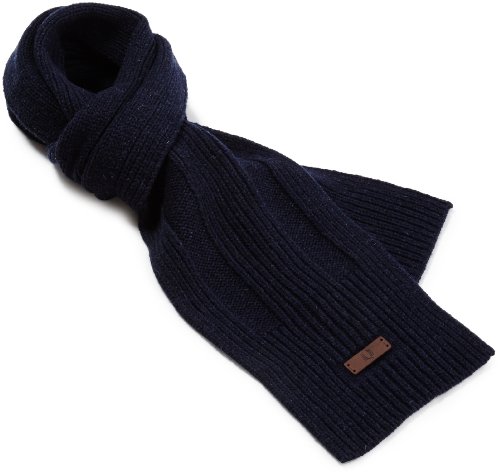 (フレッドペリー)Fred Perry CHUNKY RIBBED SCARF C3210 704NAVY MARL 704NAVY MARL 1SZ