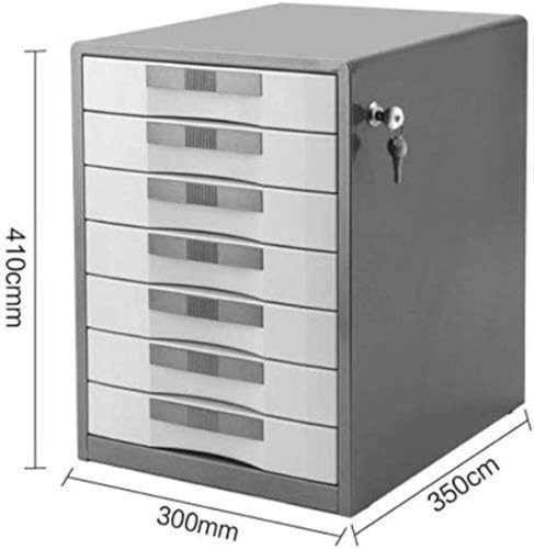 Armoire de rangement à 7 tiroirs bleu pour documents