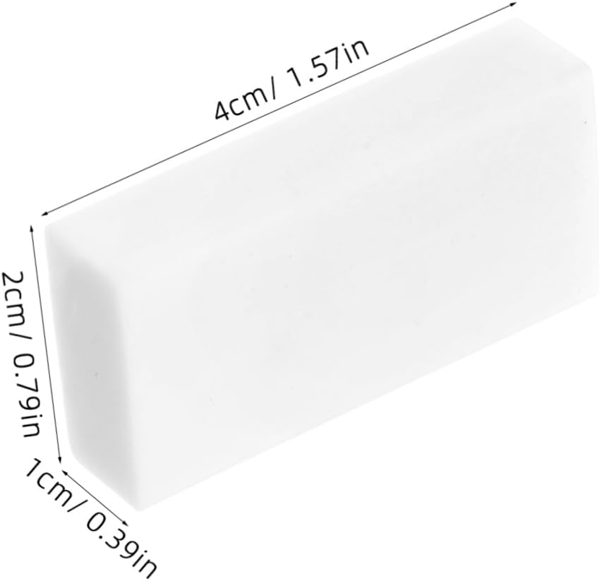 VICASKY 20pcs White Block Erasers for Pencils Rectangular Drawing Erasers for Adults for School Art Sketching and Classroom Supplies