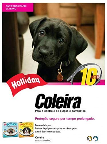 Coleira Antipulgas E Carrapatos Hollyday Para Cães -10 meses 63 Cm