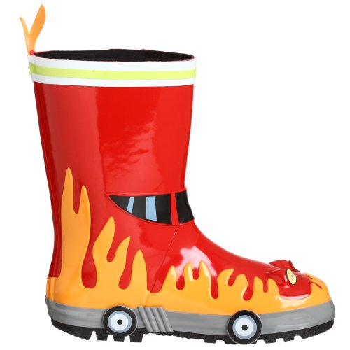 Kidorable Little Boys' Fireman Rain Boots, Red, 8 M Us Toddler #TOP5