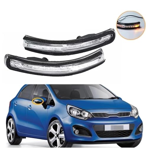 Intermitente de espejo retrovisor de coche Kia Rio MK3 luz de señal de giro derecho 6