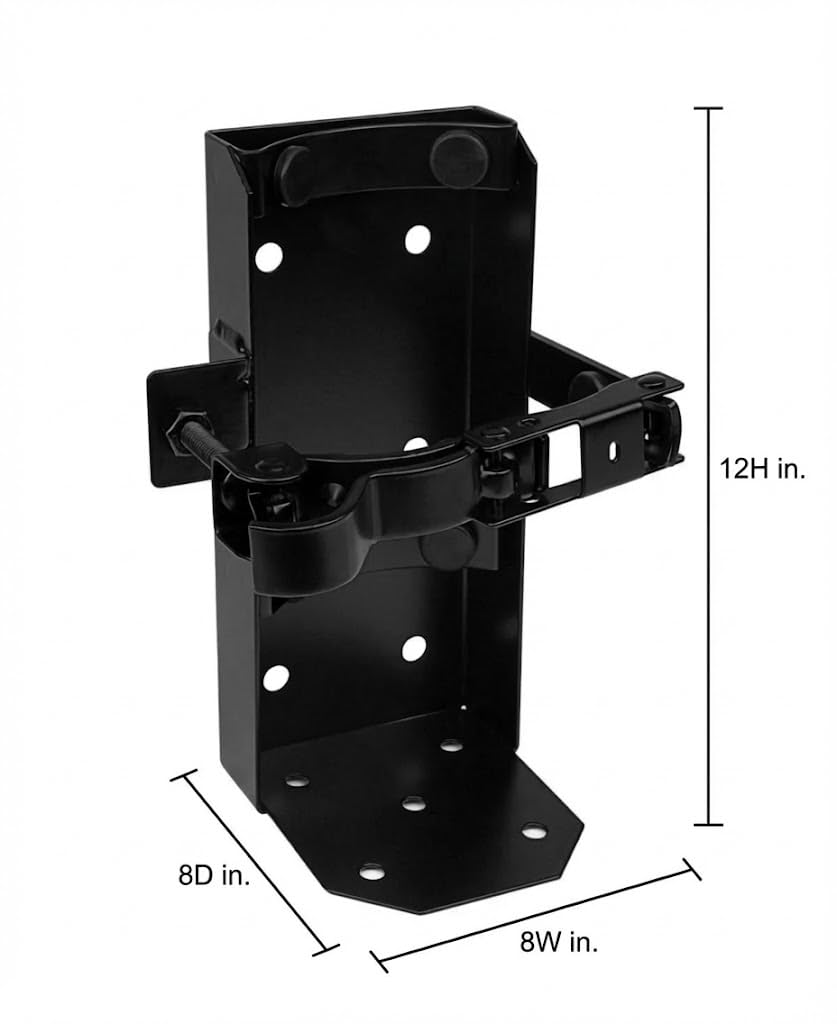 Amerex 807 Heavy Duty Fire Extinguisher Bracket, Black
