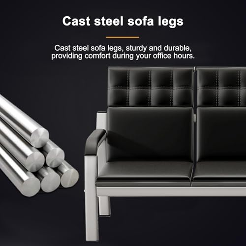 Sofá de recepción moderno con asiento acolchado para oficinas y salas de espera 7