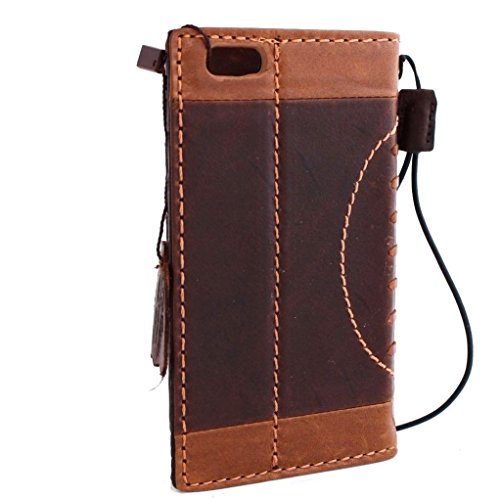 Genuine Vintage Leather Hard Case For Iphone 6 6S Book 4.7 Inch Book Wallet Handmade S Luxury Handmade Football Sport Cover Daviscase #TOP4