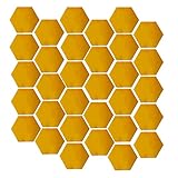 Calidad : Hechas de plástico, las pegatinas tienen Superficie lisa y buena textura, con adhesivo autoadhesivo en la parte posterior, se puede pegar en cualquier superficie limpia y lisa. Amplias aplicaciones: los azulejos no pueden funcionar decoración interior para paredes de fondo de TV, puertas, armarios. , dormitorio, pero también adecuado para trabajar un espejo de cristal.
