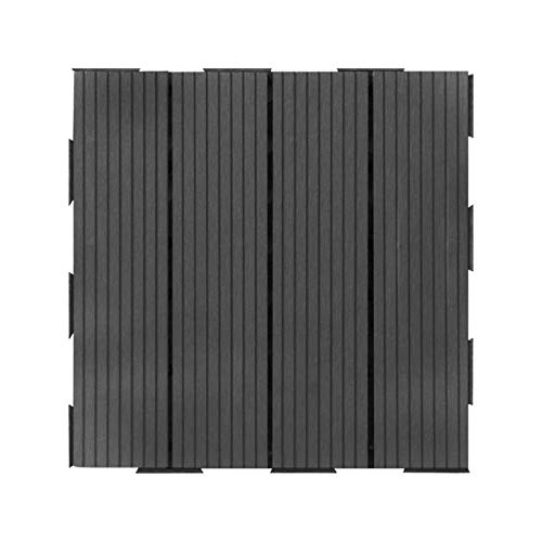 Snap & Go Dalle en Composite (Lot de 4) - Gris 30 x 30 cm