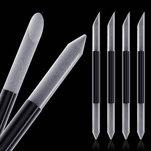 10 Pieces Glass Cuticle Pusher Glass Nail File Filing Cuticle Remover Manicure Nail Care Tools for Nail Cleaner Supplies