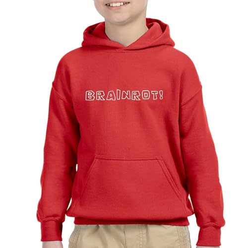 FerociTees Kids Brainrot Boys Girls Hoodie