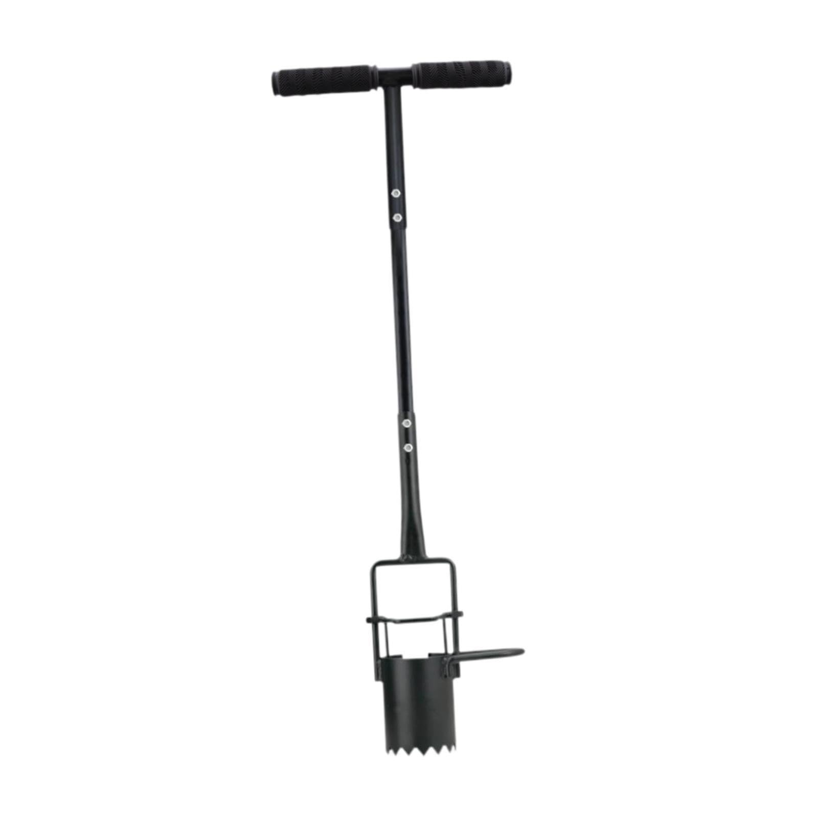 Colcolo Strumento per piantare bulbi da Fiore, piantatore per bulbi, trapiantatore da Giardino con Manico Lungo in Acciaio al Carbonio, piantatore per