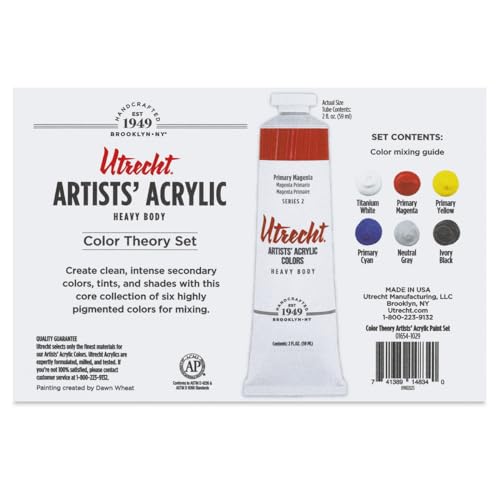 Utrecht Artists\' Acrylic Paints - Color Theory, Set of 6