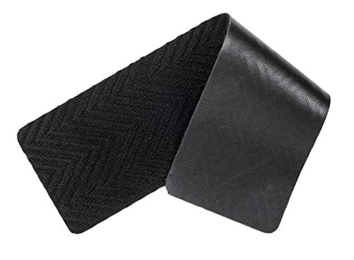 Indoor and Outdoor Carpet Stair Treads - 32" x 8" Non-Slip Stair Treads Carpet for Wooden Steps - Rubber Stair Tread Mats - Stair Rugs Anti Slip for Kids Elders and Dogs – Black Set of 14 by Jorviz - Image 3