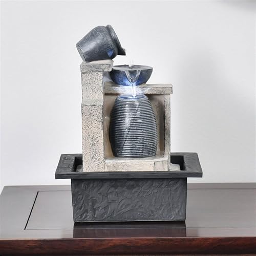 Adornos de agua para mesa de té contra el estrés de oficina 6