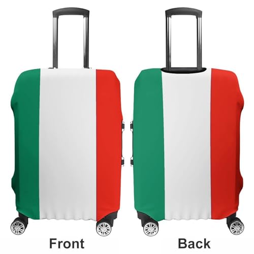 Italy Flag Luggage Cover, Elastic Luggage Protector Fits 19-32in Suitcases, Washable & Anti-Scratch Suitcase Cover for Men Women L3