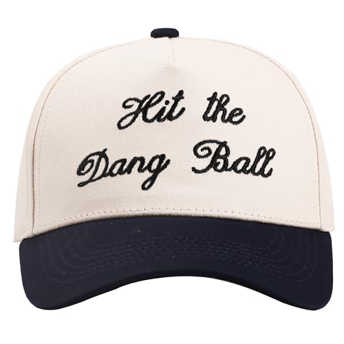 Hit The Dang Ball Hat - Go Sport Hats, Funny Football Trucker Hat - Run The Dang Ball Baseball Cap