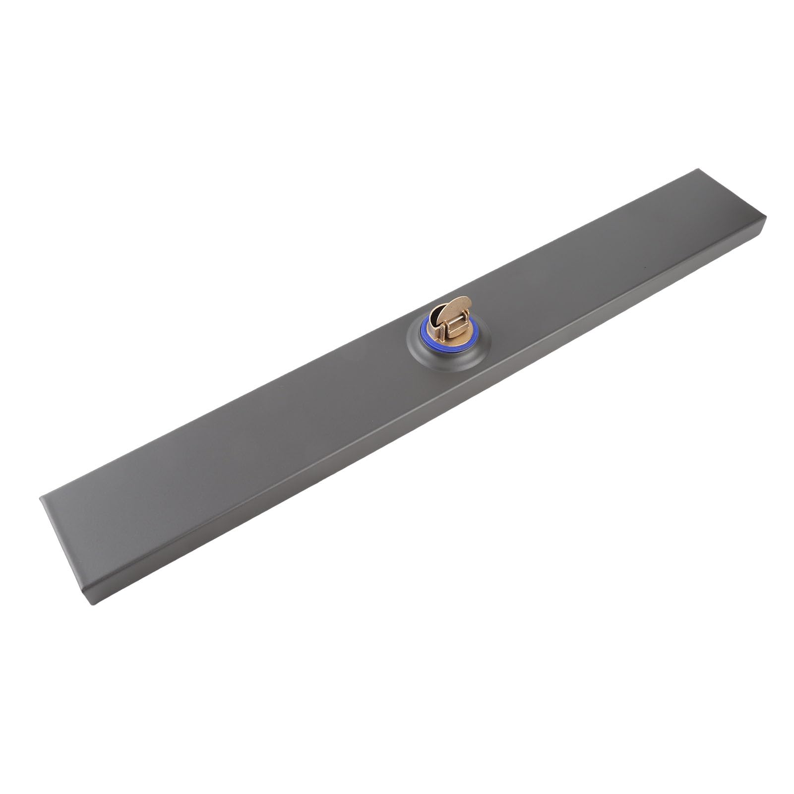 Aramox Drenaje Lineal Desagüe de Ducha Lineal de Acero Inoxidable 304 Sello de Agua Profunda de 60 Cm Núcleo de Cobre Desagüe de Piso Rectangular Engrosado para Baño Cocina Garaje Sótano