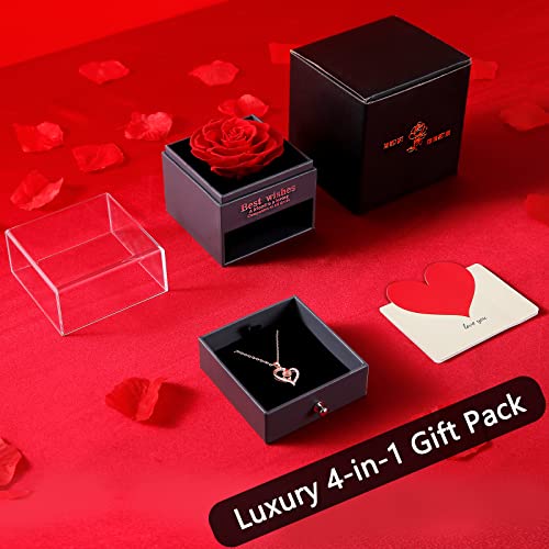 Rose éternelle Cadeau - Pour Petite Amie, épouse, Maman (anniversaire, Noël)