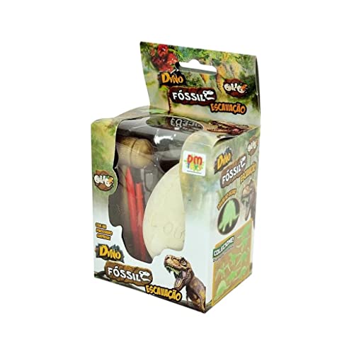 Dino Fossil Escavacao Ovo Sortido, DM Toys