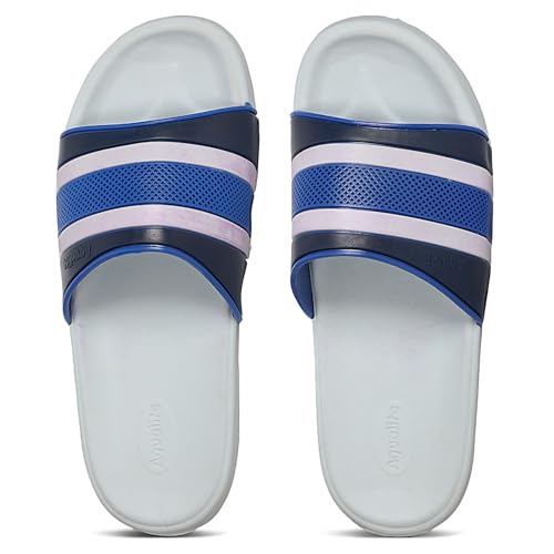 Image of Aqualite AL-192 Men Slides Slipper with Slip-on wear, Comfort and Flat Base Flipflop for dailywear uses.