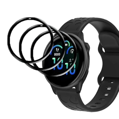 �y3���Z�b�g�zFor GARMIN vivoactive 6 1.2�C���` �t�B���� �ی�t�B���� �yMoahsiuny�zPMMA+PC�������f�� ���d�x 3D�Ȗ� �����ߗ� �h�w�� �ϏՌ� ��ʑN�₩ �\��t���ȒP