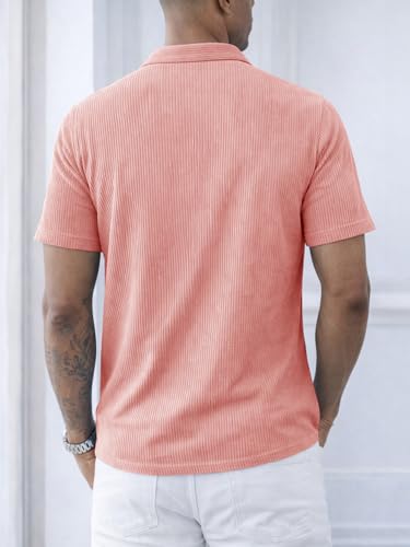 Image of Nobel Monk Men's Solid Casual Shirt |Half Sleeve | Regular Fit |Stylish Shirt for Men