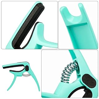 Vaguelly 1 Set Partie Sandhi pour Clips Guitares Ukulélé Lumière Guitare Un Et Pinces – Pince Acoustique en Métal Capo… - Les Beatles, Paul McCartney, John Lennon, RIngo Starr, George Harrison Vaguelly 1 Set Partie Sandhi pour Clips Guitares Ukulélé Lumière Guitare Un Et Pinces - Pince Acoustique en Métal Capo… – Image 2