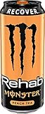 12 Pack - Monster Rehab - Peach Tea + Energy - 15.5oz