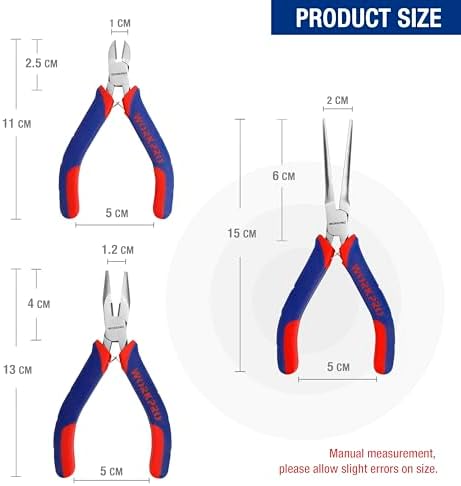 WORKPRO Mini Pliers Set, 3-Piece Small Pliers Tool Kit - 2