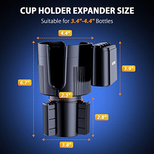 Car Cup Holder Expander,Coin Holder For Car,Upgraded Cup Holder Expander For Car,Expandable Cup Holder For Car,Compatible With Yeti 20/36/46Oz, Hydro Flasks 32/40Oz,Coin Holder For Storage Coins #TOP6