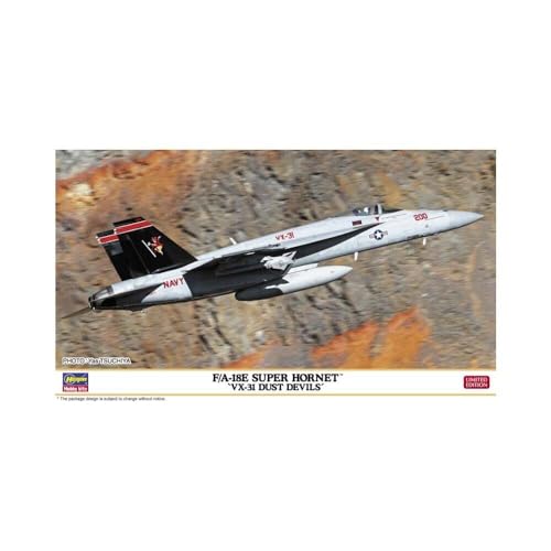 Maquette FA-18E Super Hornet VX-31 Hasegawa 1/72 en kit plastique multicolore