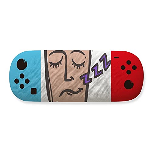 Étui de rangement pour lunettes Sleep Face Sketch boîtier rigide soleil vtt