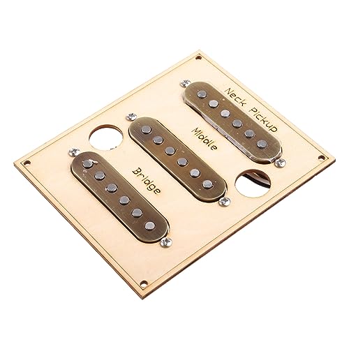 Pickguard pré-câblé SSS pour guitare électrique 3 micros blancs