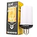 Pretigo LED Flame Effect Light Bulbs, 6W E26/27 Simulated Fire, 4 Mode Types Flickering Light Bulbs for Vintage Indoor Outdoor Decor (4-Pack)