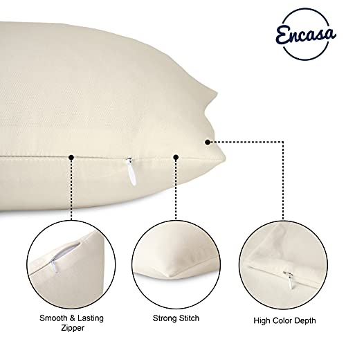 Encasa Xo CC-10758-45X45-2 Cotton Canvas Throw Pillow Covers thumb #2