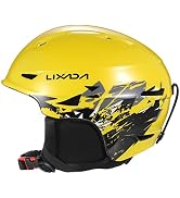 Lixada Snowboard Helmet with Detachable Earmuff Safety Skiing Helmet with Goggle Fixed Strap Prof...
