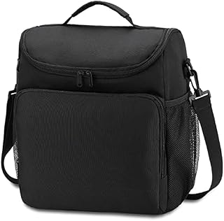MAXTOP Insulated Lunch Bag for Women & Men, Reusable Lunch Box with Adjustable Strap, Thermal Lunch Cooler Tote Bag for Working Hiking Outdoor Picnic etc.(Purple)