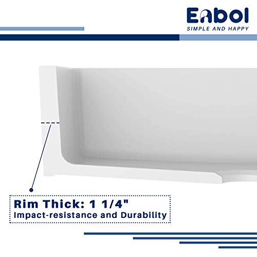 30 Inch Farmhouse Sink Enbol 30X21 Inch White Undermount Kitchen Sink Porcelian Farm Sinks For Kitchens Apron Sink - Pa3021 #TOP3