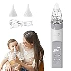 Nasensauger Baby | Nasensauger Baby Elektrisch| Nasensauger Baby Staubsauger Wiederaufladbar, Mit 3 SaugstäRken Musik & Licht Funktion Und 3 GrößEn Silikon Tipps (Grey 1)