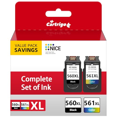 Cartouche encre 560 561 haute capacité pour des textes nets sur TS7450a TS5352 TS7451i