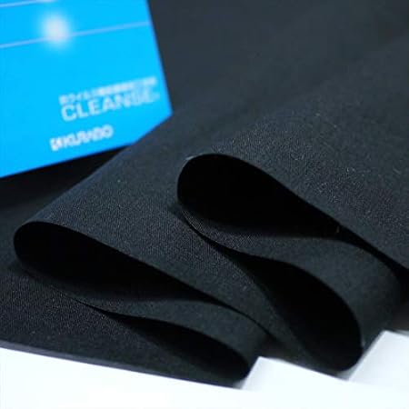 Amazon クレンゼ Tcブロード イータック固定 抗菌 抗ウイルス加工 110巾 1ｍ ブラック 布 生地 通販