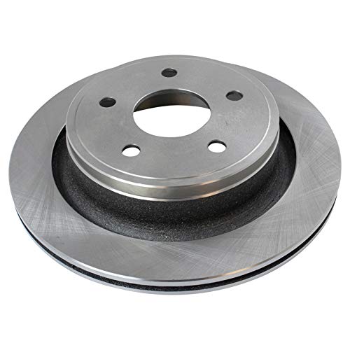 Image of TRQ Rear Brake Pad & Rotor Kit, with Chemical Kit Parking Brake Shoe Set Ceramic Compatible with 2004-2006 Dodge Ram 1500