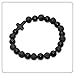Fusamk Fashion Yoga Natural Stone Bracelet Religious Cross Beads Link Bracelet.7.5