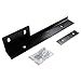 iJDMTOY JDM Black Universal Fit Front Bumper License Plate Relocator Bracket Holder Bar