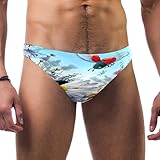 Herren Lady Bug Badeanzug Slip Bikini Bademode Sexy Badeanzug Schwimmen Kurz Schnell Trocken, mehrfarbig, XL