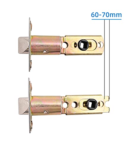 Roughshi Front Door Handle, Exterior/Interior Entry Lower Half Handleset Single Cylinder Lever, Century Trim For Left And Right Door Matte Black #TOP7