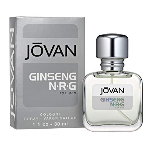 Jovan Ginseng N.R.G. Eau de Cologne Spray, Refreshing Cologne for Men, Natural Scent, Vegan Formula, 1.0oz #1