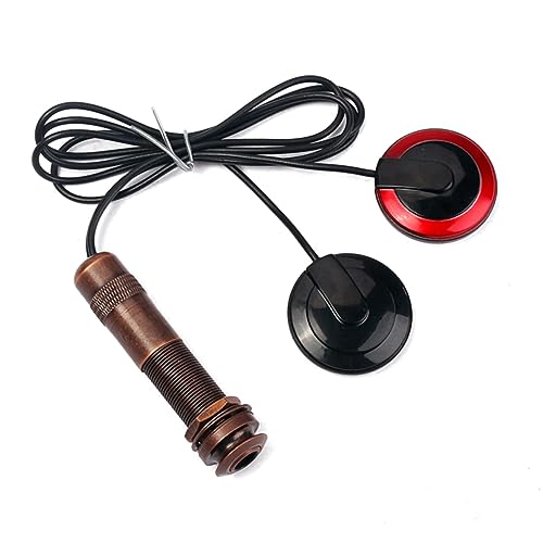 UPKOCH マンドリンピックアップ チューナー エレキギター用のアウトプットジャック guitar ピエゾマイクピックアップ トランスデューサーが提供する デュアルツイン内蔵センサー