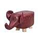 QZWGZ - Taburete para niños, diseño de animales creativo, dinosaurio, ciervos, vaca, diseño de vaca, diseño de elefante, elefante (elefante rojo)