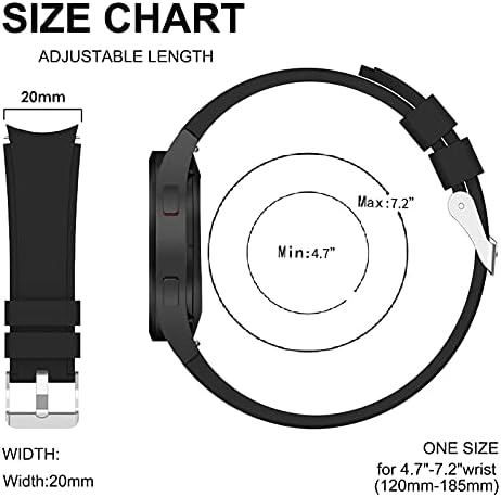 FunBand Compatible with Galaxy Watch5 40mm 44mm/Galaxy Watch5 Pro 45mm Galaxy Watch 4 40mm 44mm,20mm Printed Soft Silicone Classic Bracelet Replacement Band fit for Watch 4 Classic 42mm 46mm 10 Pack