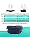 Neck Brace Cervical Collar for Sleeping - Relief Neck Pain and Neck Support Soft Foam Wraps Keep Vertebrae Stable and Aligned for Relief of Cervical Spine Pressure for Women & Men (Blue-M Size)